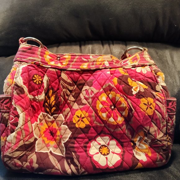 BUNDLE OF 2 VERA BRADLEY CARNABY TOTES GOOD CONDITION - 1 REVERSABLE - Picture 3 of 16